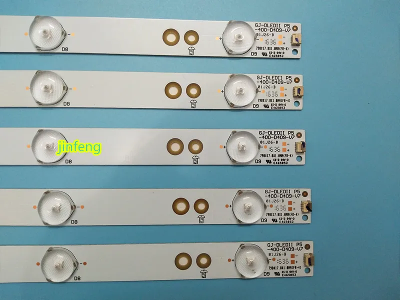 (Nuevo Kit de 4 piezas 9LEDs 798mm de la retroiluminación LED de la tira para Sony TV KDL-40R380D 40PFL3240 GJ-DLEDII P5-400-D409-V7 TPT400LA-J6PE1 1