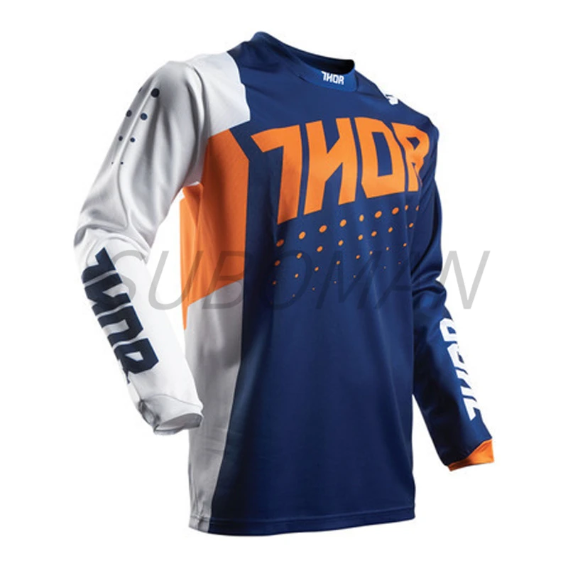 Moto bicicleta jersey de manga larga ciclismo mtb enduro camiseta de descenso de la t-shirt camiseta de motocross mx bicicleta de montaña de ropa Thor mtb 1