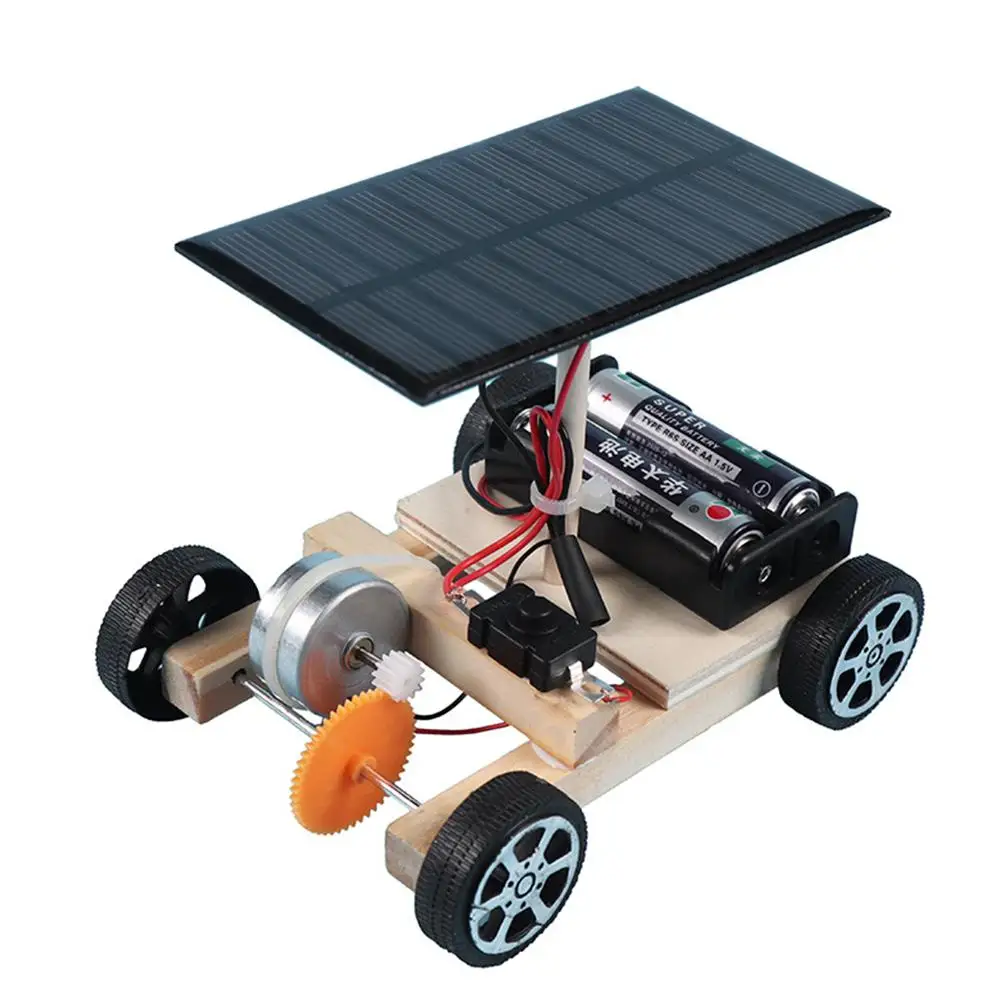 Coche Solar Juguetes Robot Kit De Bricolaje Montar Conjunto De Juguete Alimentado Por Energía Solar Kit De Coche Ciencias De La Educación, Juguetes Para Niñas Y Niños, Robot Kit De Coche Robot 1
