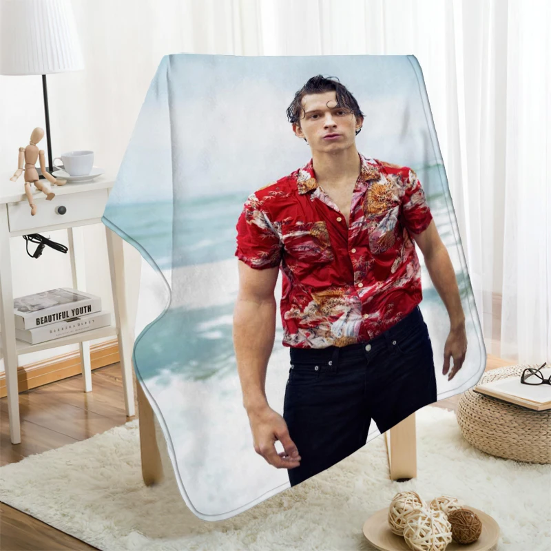 Musife Personalizado Tom Holland Franela Manta Diseñar Su propia Manta de Franela Mantas para el Sofá, Dropshipping DIY 1