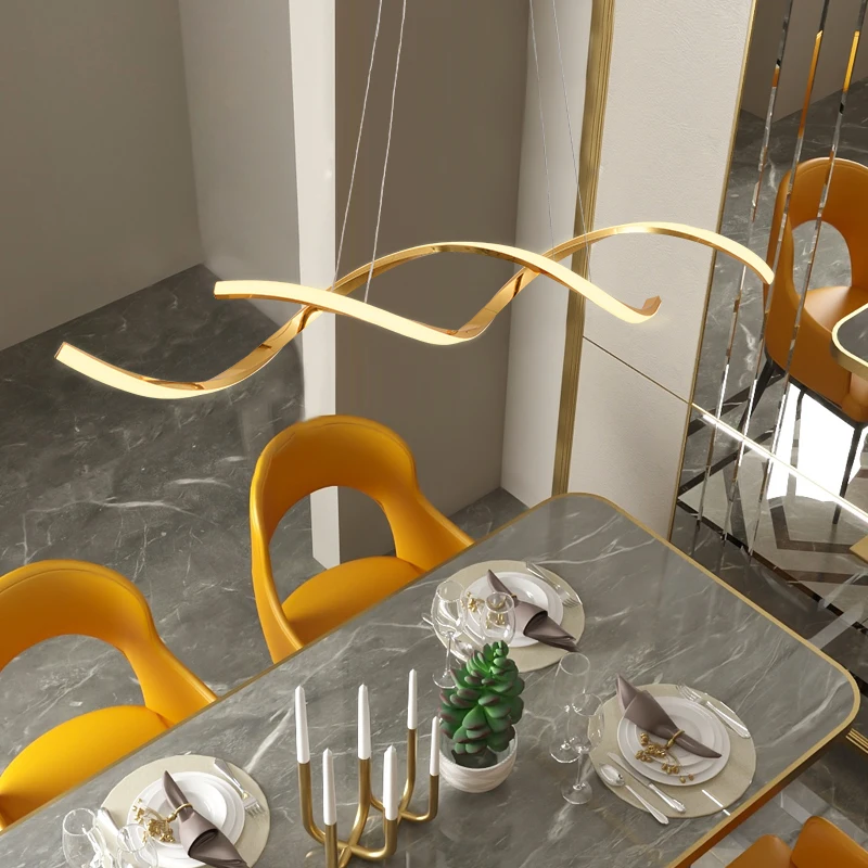 Cromo Chapado en Oro Colgante NUEVA y Moderna iluminación Para Comedor Cocina Sala de Home Deco Colgante de la Lámpara luminaria 1