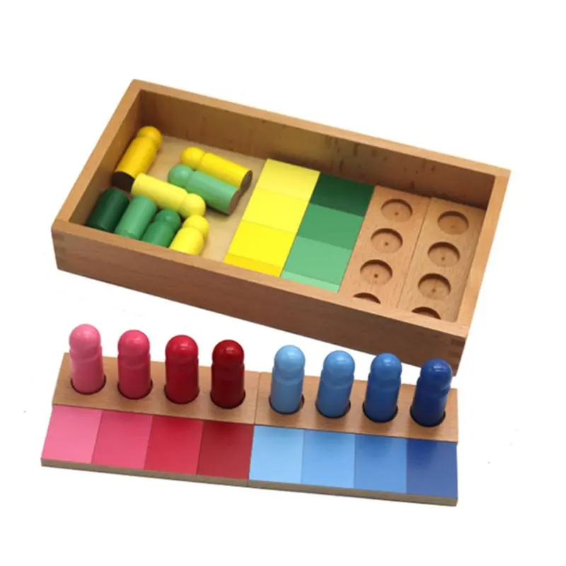 Montessori Gradiente De La Similitud Del Color De Clasificación De Juego De Madera De Los Niños Educación Sensorial De Juguetes Regalos 1