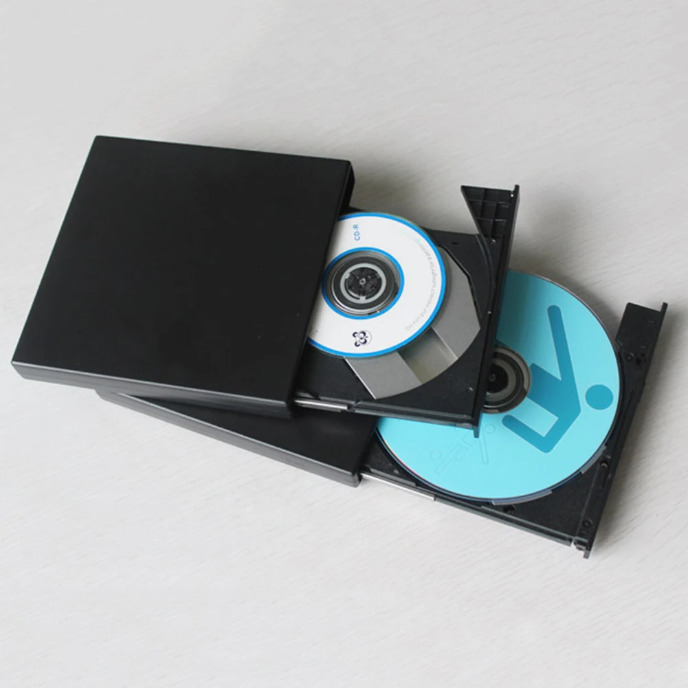 Portátil USB 2.0 Externos DVD Combo CD-RW Quemador Lector Grabador Portatil para Notebook PC de Escritorio del Ordenador 1