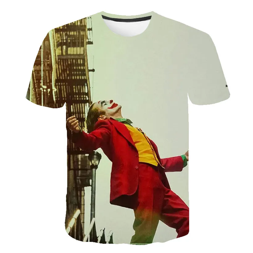 3D bebé Joker Camiseta de niños de la Película de Terror Jaja Payaso chicos/chicas de Anime T shirt Ropa de Niños Cool Streetwear camisetas Camiseta Tops 1