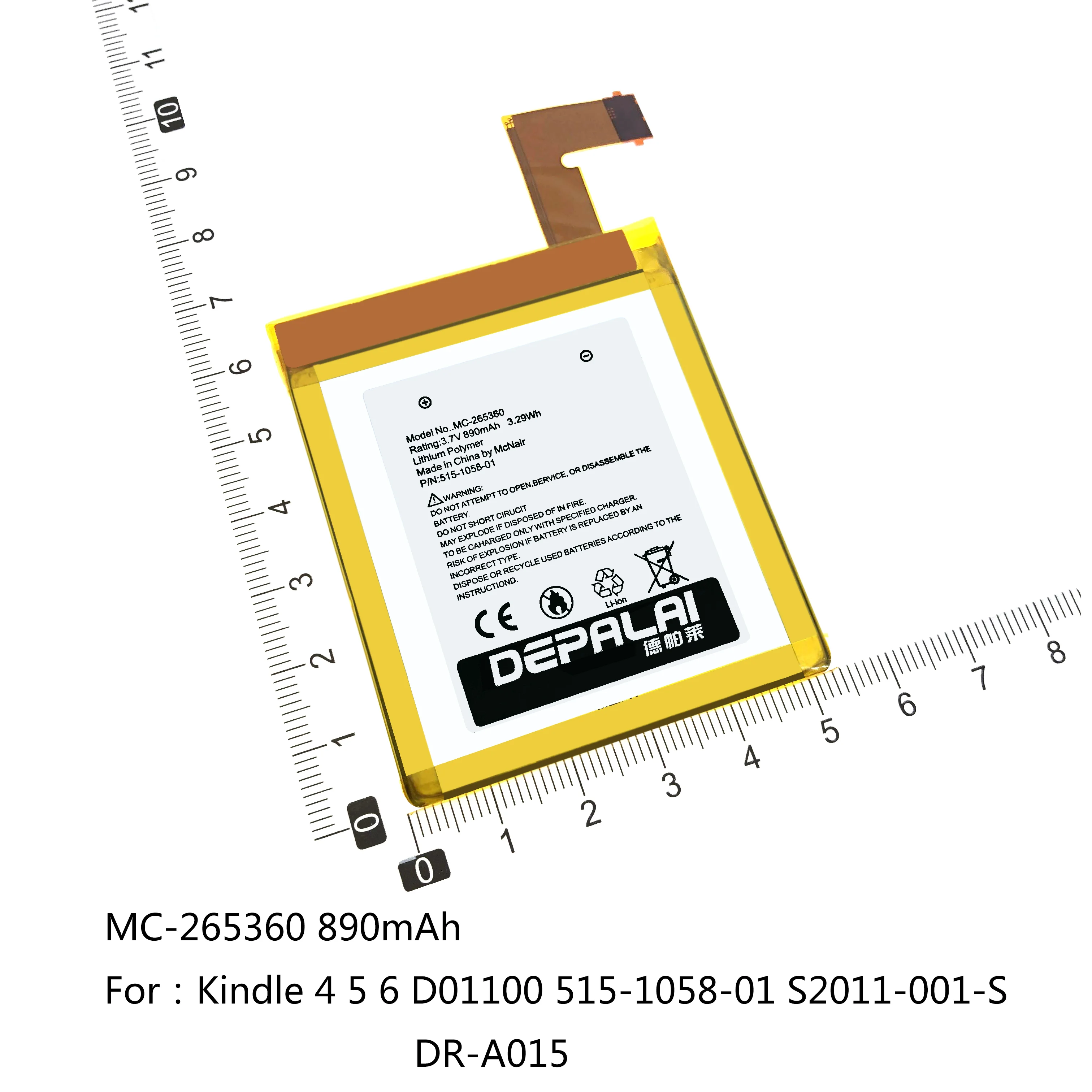 MC-265360 MC-347993 MC-308594 de la Batería Para el Kindle de Amazon 4 5 6 D01100 515-1058-01 S2011-001-S DR-A015 Fire HD 7 SQ46CW 5 de SV98LN 1