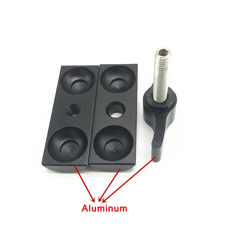 La Aleación de aluminio de 5 cm de Doble Socket Brazo de 17mm de montaje de la Bola de la Motocicleta Titular del Teléfono de la Fotografía 1