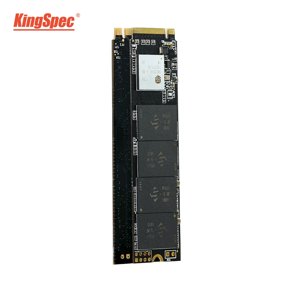Kingspec M2 NVMe SSD M. 2 PCIE SSD M2 Disco Interno Unidad de Estado Sólido NVME 2280 512 GB, 3 Años de garantía con el disipador de calor de la etiqueta engomada 1