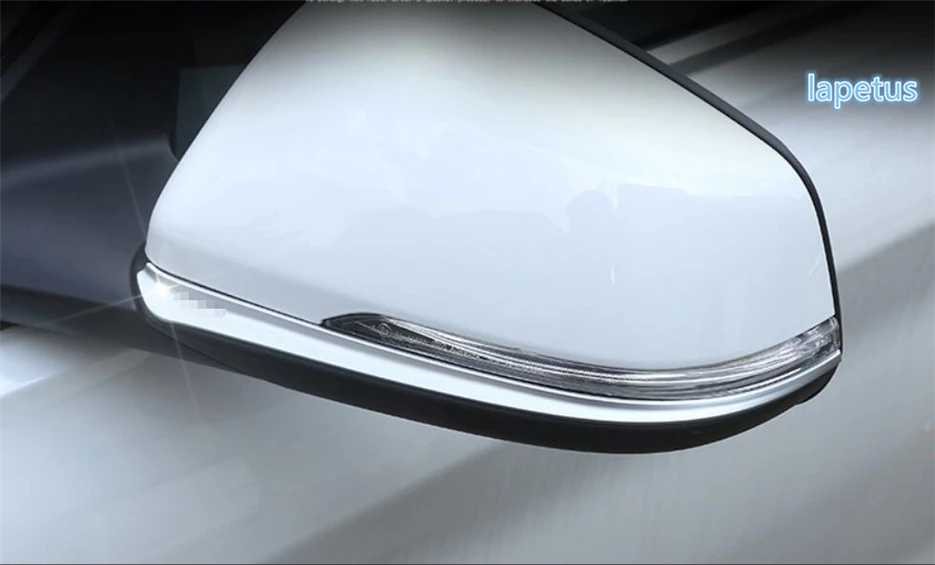 Lapetus Fuera de la Puerta de Coche Espejo Retrovisor de Tira de la Decoración de la Tapa del Armazón de Recorte de 2 piezas Para BMW X2 F39 2018 2019 2020 ABS Mate Estilo 1