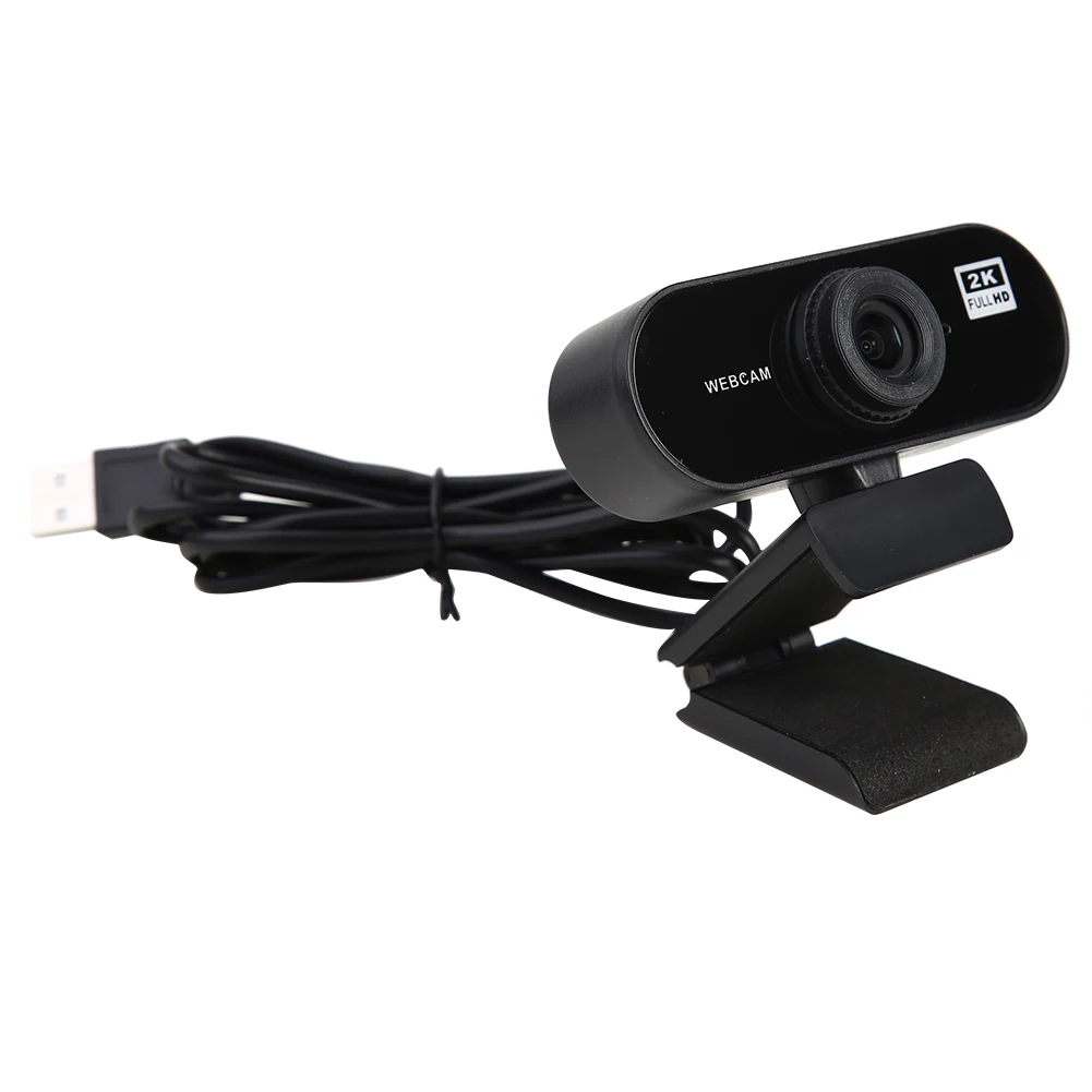 Vídeo de pantalla ancha de Trabajo en Casa Accesorios de 2K HD Webcam con Micrófono USB Driver Libre Plug N Play Cámara Web para Smart TV de la PC 1