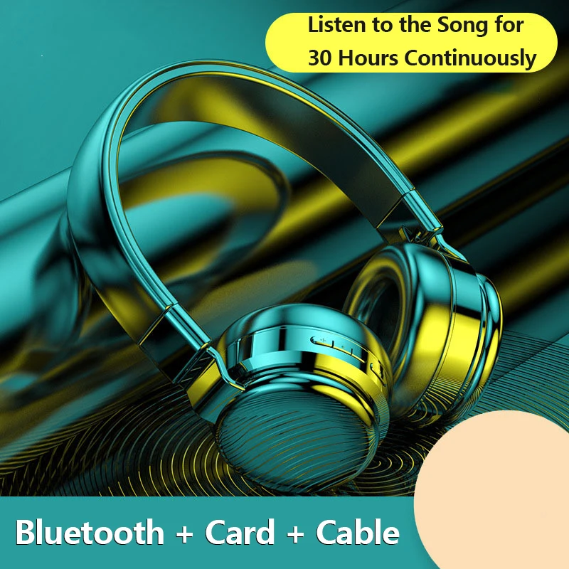 R10 Bluetooth 5.0 Auriculares Inalámbricos Estéreo Plegable Auriculares de Audio MP3 Ajustable Auriculares Soporte de Tarjeta TF Con Micrófono Para la Música 1