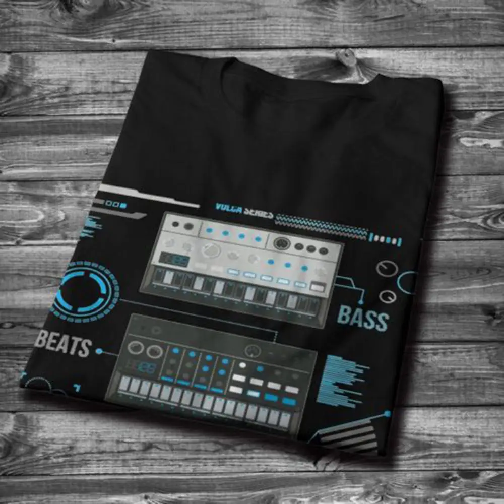 Para el Hombre de Korg Volca Keys Serie Basic Blue Music camiseta de la Impresión de Calidad de la Roca Y Rollo de Cuello Redondo S-6XL Más el Tamaño de la Camiseta 1