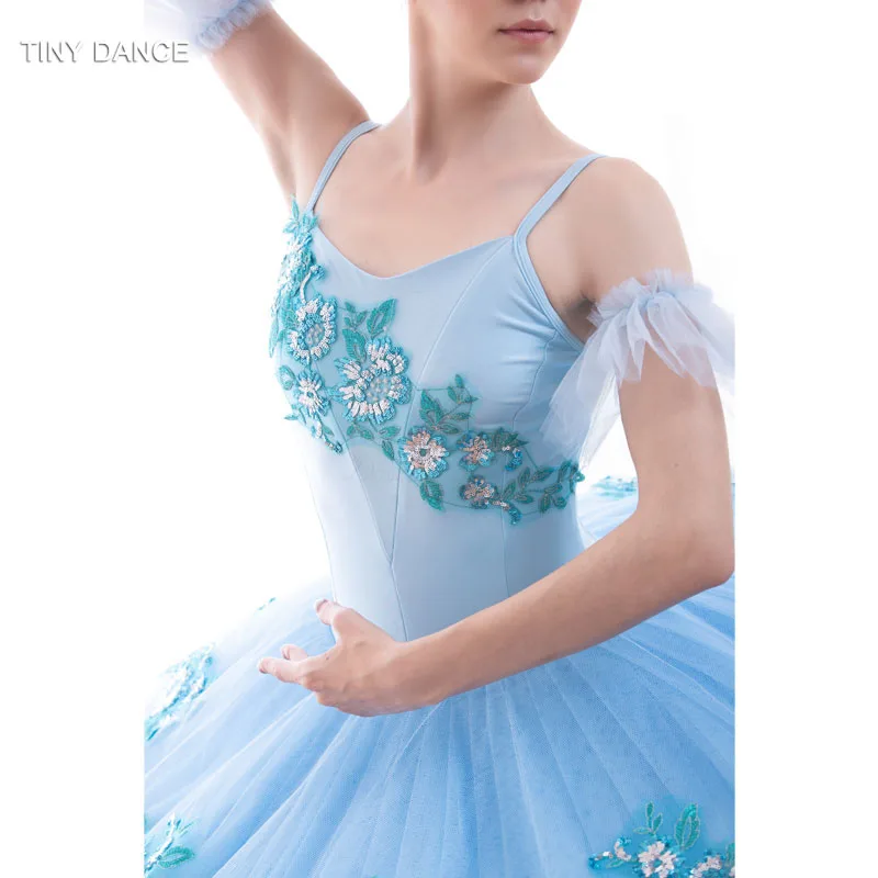 Azul pálido Adulto Niñas Clásica de Ballet Tutu de Bailarina de la Danza Traje Vestido de Pre-Profesionales de la Danza Ballet Tutús BLL025 1