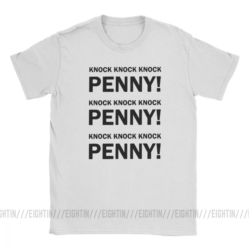 La Teoría del Big Bang Sheldon, Penny Increíble Camisetas de Hombre de Manga Corta Ropa 4XL 5XL Camiseta de Algodón O de Cuello T-Shirt 1