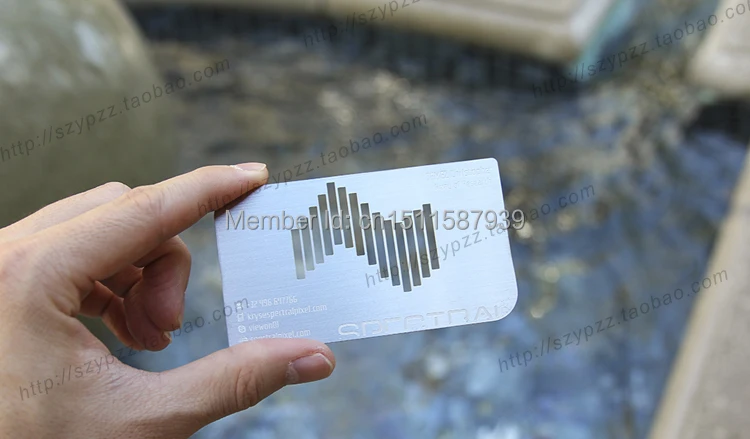 De metal personalizado de tarjetas de visita de Lujo de Metal Negocio de impresión de Tarjetas de visita/nombre Card100pcs mucho diseño libre 1