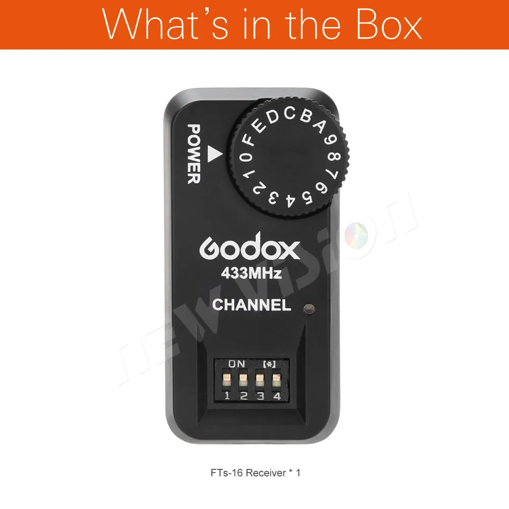 Godox FTR-16 16 Canales de Flash Inalámbrico de Control de Potencia del Receptor para Godox V860 V850 1