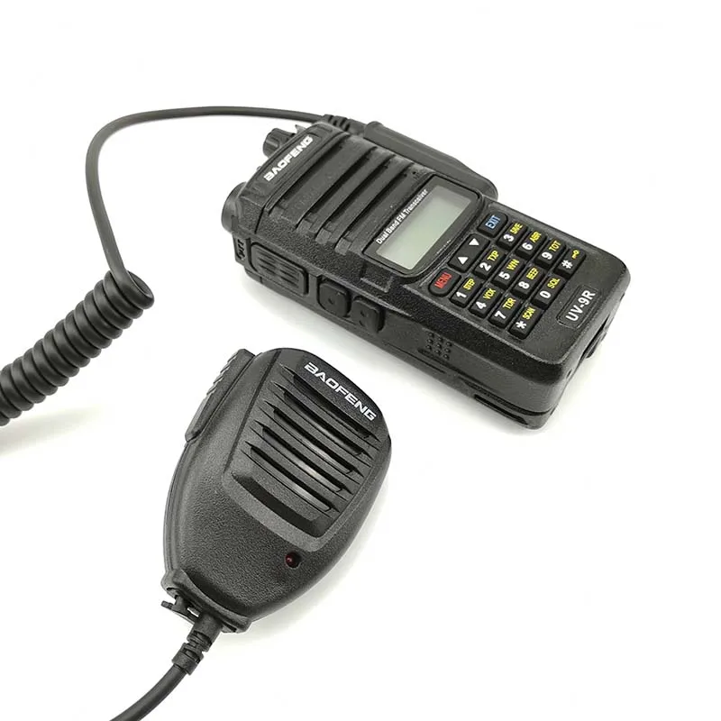 5pcs Baofeng UV-9R IP67 Impermeable PTT Micrófono Altavoz Portátil con Micrófono Para Baofeng UV 9R A58 UV-XR GT-3WP UV-5R WP Retevis RT6 1
