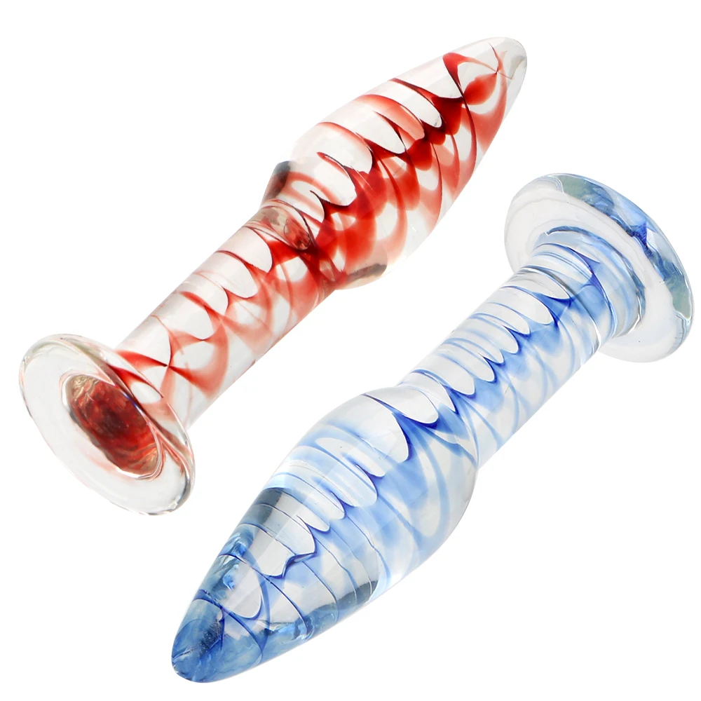 OLO Productos para Adultos juguetes Sexuales para la Mujer Transparente Butt plug Hembra Masturbación Consolador de Cristal de Vidrio Plug Anal 1