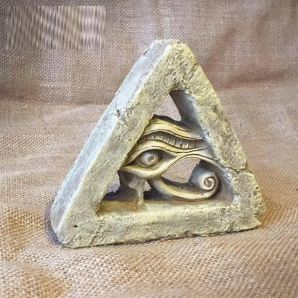 Ojo egipcio de Horus Estatuilla de Egipto Wedjat Ojo de la Estatua de la Escultura de Resina, Artesanías de Decoración para el Hogar Adornos de la Estatua de la Decoración de Regalo R4585 1