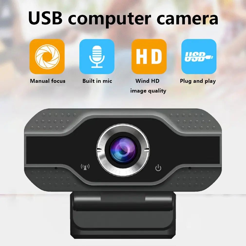 Cámara web de alta definición de 1080P de la Cámara Web Con Micrófono Usb Webcam Para Pc Y Portátil de Vídeo Streaming en Vivo de la Conferencia de Trabajo 1