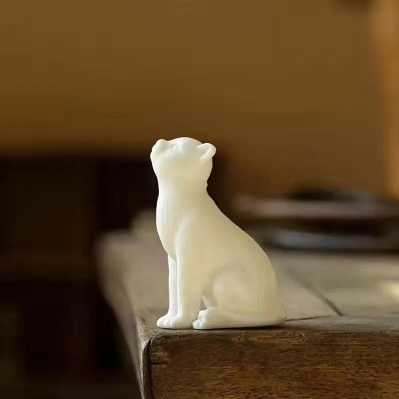 LUWU de cerámica teapets lindo gato de té blanco, juego de té chino conjunto de la decoración 1