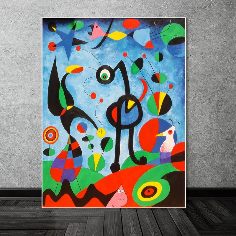 El Jardín De 1925 Por Joan Miró Famosos Reproducciones De Obras De Arte Abstracto Lienzo Pinturas De Joan Miró Las Imágenes De La Pared Decoración Casera De La Pared 1