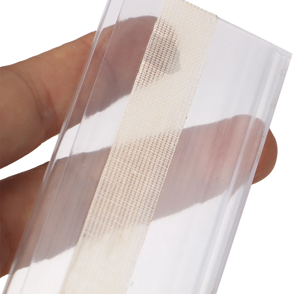 Plástico PVC Estante de Datos Tiras de pinza de sujeción con Cinta Adhesiva en la parte Posterior de 10cm de Mercancía a Precio Hablador Signo de la Etiqueta de la Pantalla 100pcs 1