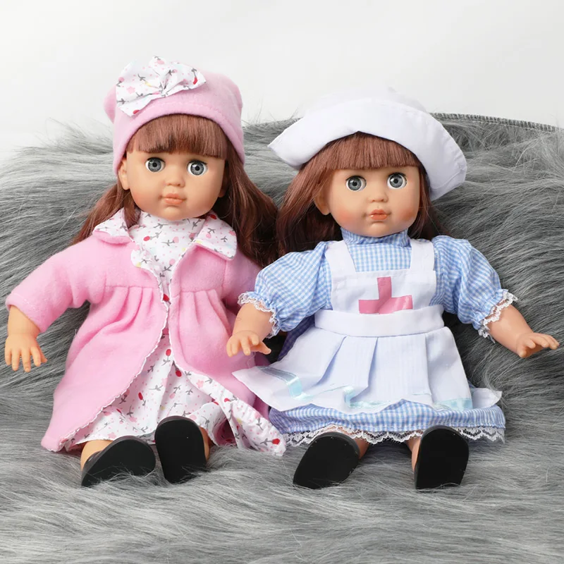 14 pulgadas reales bebe reborn Dolls Simulación de sonido de juguetes 36cm de suave Silicona DIY vestido de la Muñeca del Bebé regalos de Cumpleaños para los Juguetes de las niñas 1