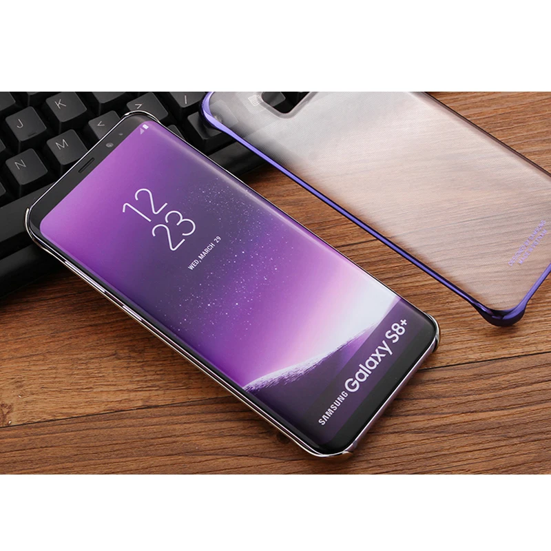 Samsung Original Transparente de la Galjanoplastia de Borde de TPU Cubierta de la caja del Teléfono Para Samsung Galaxy S8 S8plus S8 Más S8+ Protector de la Cubierta del Teléfono 1