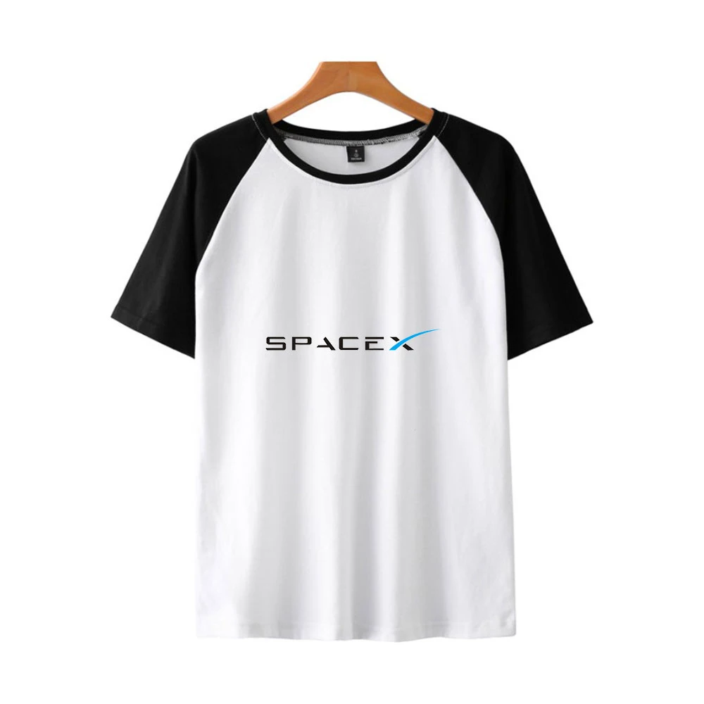 SpaceX T-shirt Personalizada Buena Impreso Raglan camisetas de las Mujeres/de los Hombres de Verano de Manga Corta Camiseta Casual de Streetwear Espacio X Ropa 1