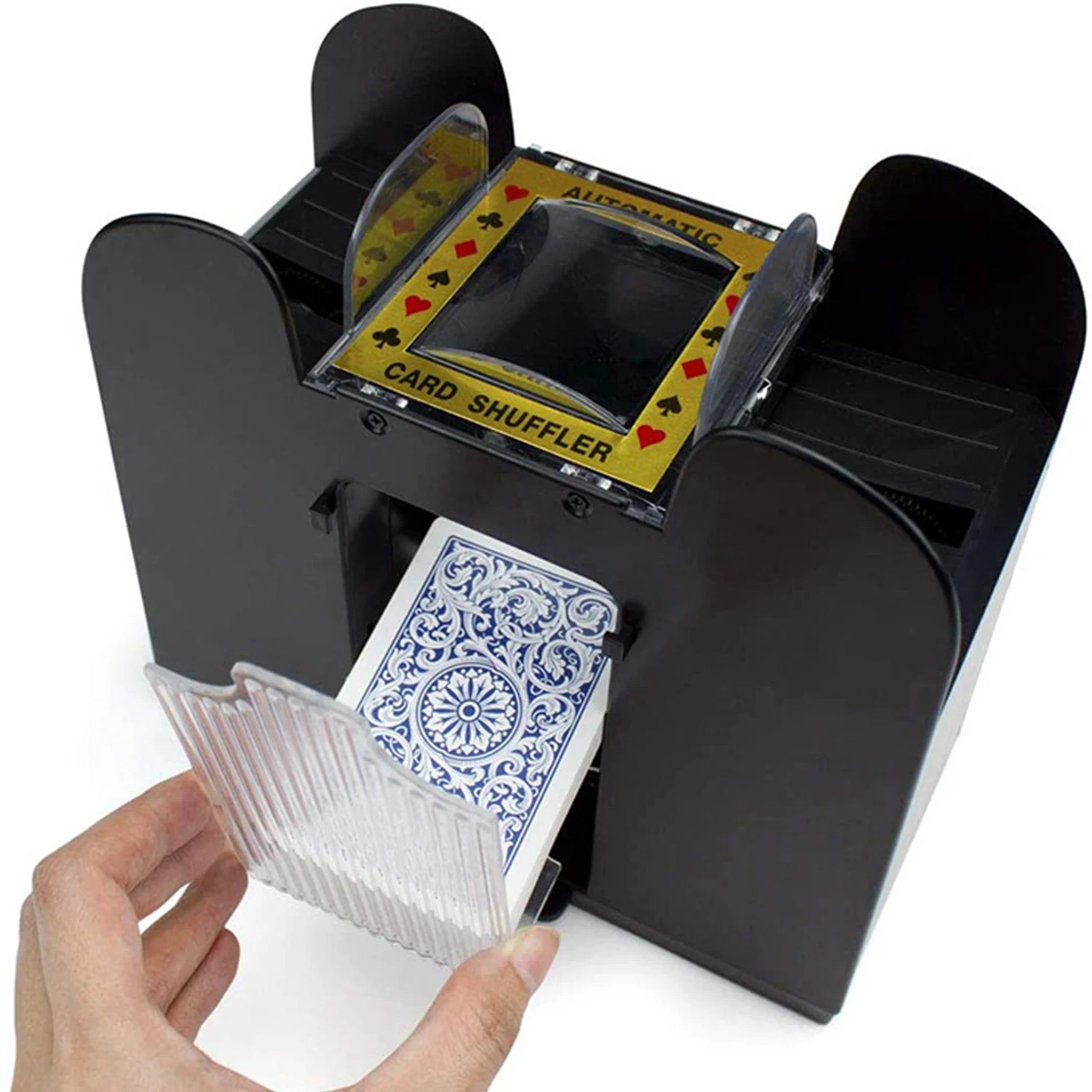 Reproducción automática de la Tarjeta de Mezcla del Mezclador de Juegos de Poker Clasificador de Máquina Dispensador para Viajar a Casa de los Festivales de Navidad de Parte de la Batería Operada 1