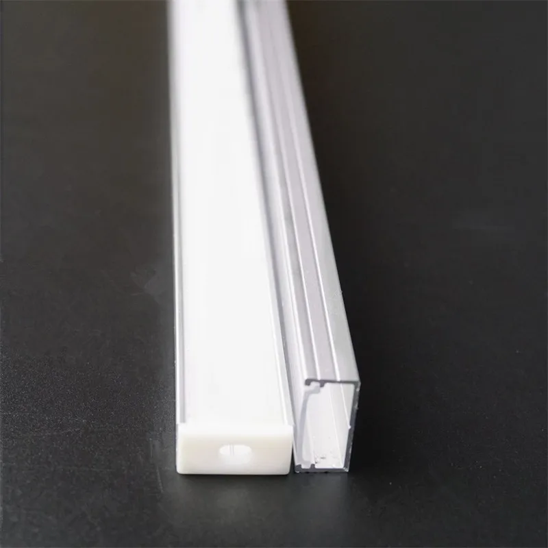 5-30pcs 1m 40inch tipo U 8.5 mm de alto slim led de perfil de aluminio ,de 16 mm, de doble hilera de ancho de pcb led de canal,difusor de la barra de luz de la vivienda 1