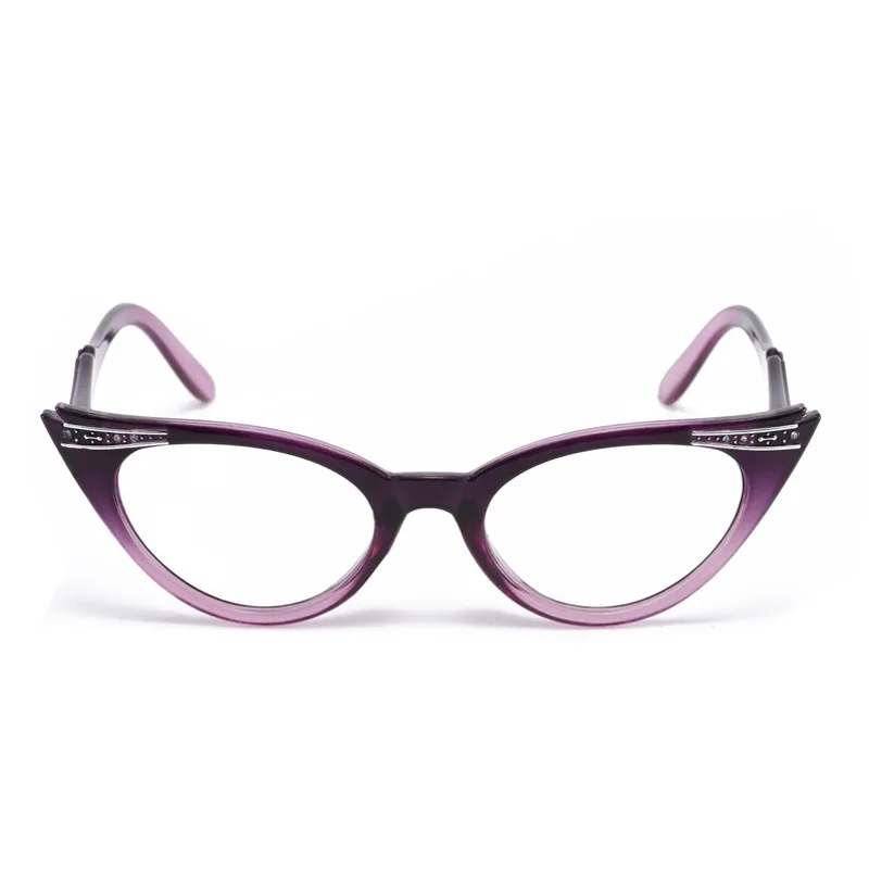 +1.0 +1.5 +2.0 +2.5 +3.5 Gafas de Lectura de las Mujeres de Ojo de Gato del Vintage de la Moda de Gafas de Cateye Retro Claro objetivo de Damas Ultraligero Diopte 1