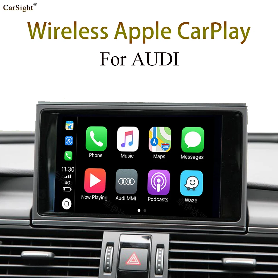 Incluye la Cámara del Coche de CarPlay Solución para AUDI MMI 3G / MMI Navegación Plus T3 A3 P2 A4 A5 Todas las Series MIB Jefe de la Unidad de 1