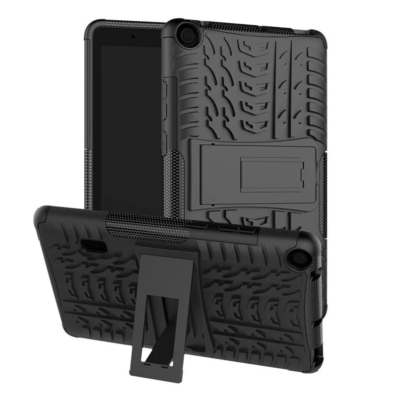 Híbrido Armadura de Soporte de Silicona caja de la Tableta Huawei MediaPad T3 7 BG2-W09 7.0 WiFi de la pulgada de la Versión Cubierta del Soporte Funda+Película 1