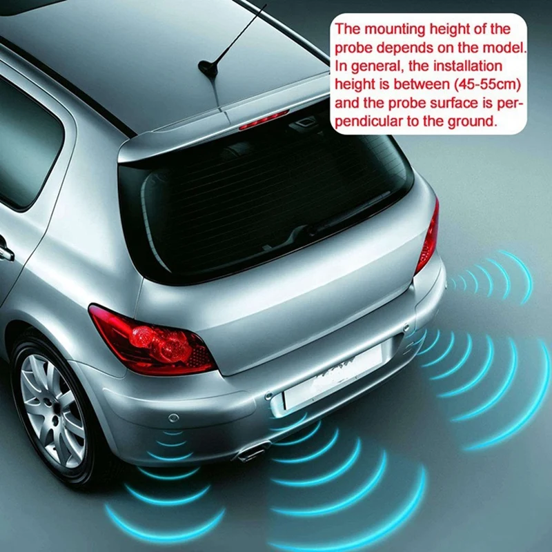No Mostrar Smartour lugar de Estacionamiento de Automóviles Parktronic con 4 Sensor de Reversa de Ultrasonidos Ajuste Todos los Coches 1
