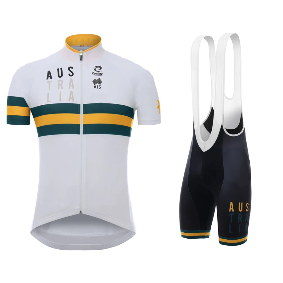 2020 AUSTRALIA bicicleta raccing equipo de ropa trajes uniformes masculinos de ropa para ciclistas de carretera bicicleta de mtb kits de alta quailty almohadilla de gel culotte 1