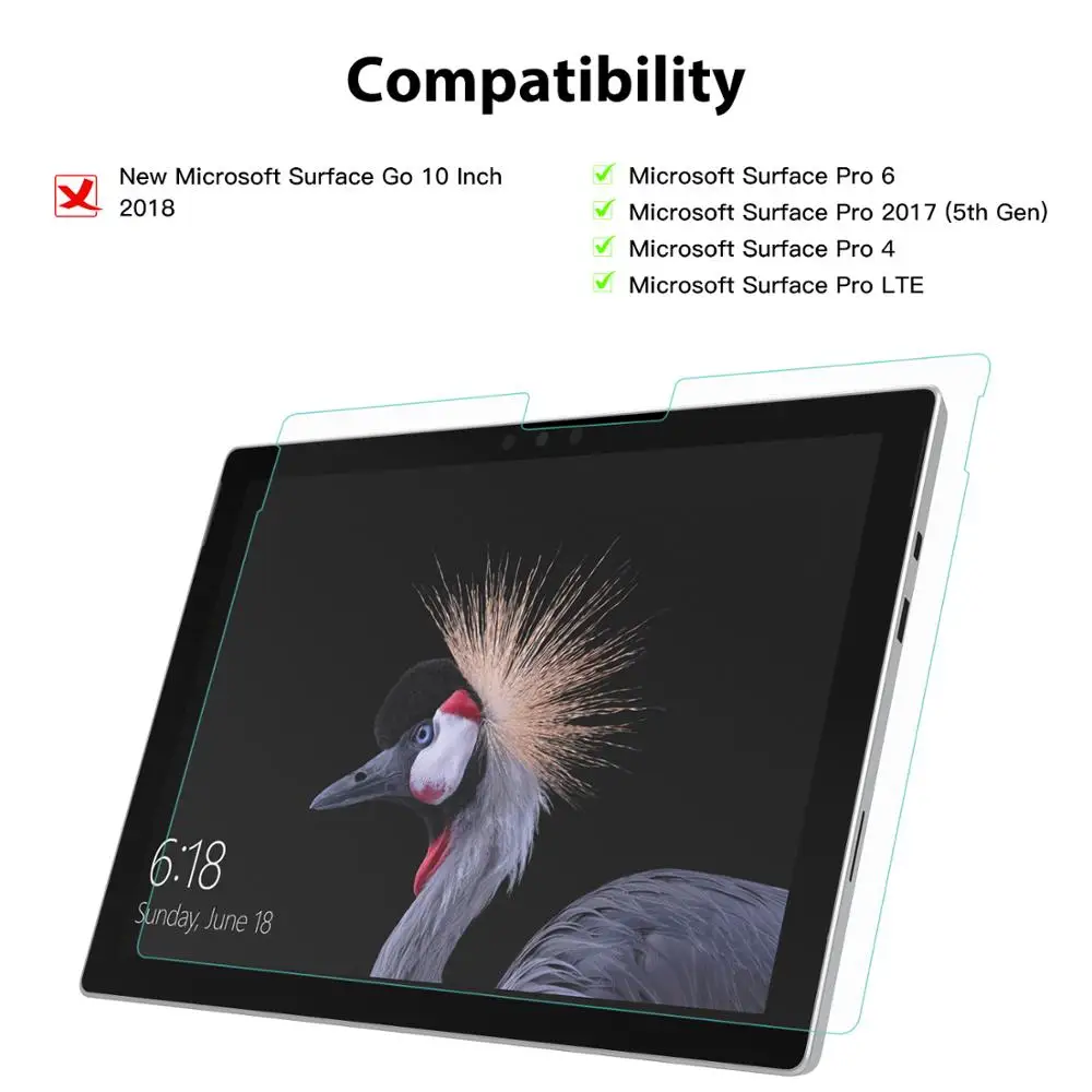 MoKo Como el Papel Protector de Pantalla para Microsoft Surface Pro 6 / Pro 5 (Pro 2017) / Pro 4 / Pro Tablet LTE, Escribir, Dibujar y dibujar 1