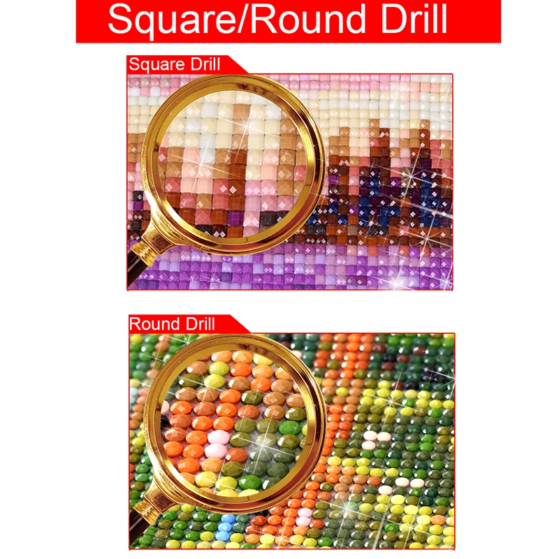 5D BRICOLAJE Diamante bordado de punto de Cruz de Riverside Cuadrado Completo/Diamante Redondo mosaico de Diamante pintura decoración HYY 1