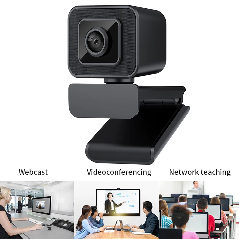 V24 Full HD de Vídeo de cámara web de alta definición de 1080P de la Cámara Webcam USB de Enfoque Manual Equipo Cámara Web Con Micrófono Para PC Portátil 1