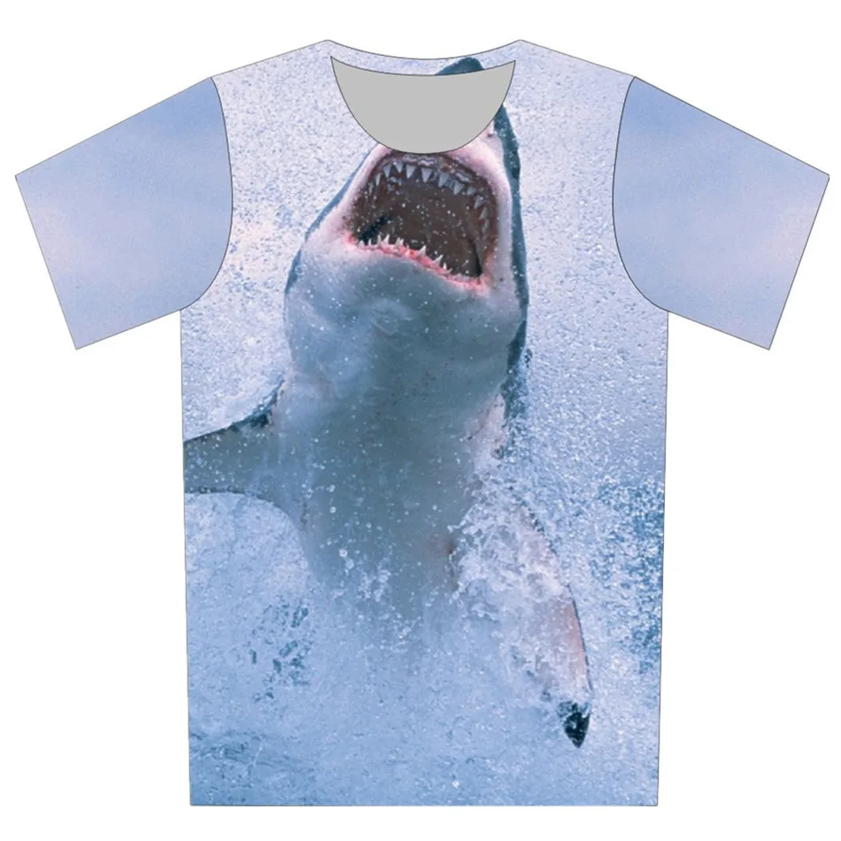 2020 Verano de las Mujeres/de los Hombres Peces de colores de Impresión T-shirt de Tiburones Tortugas de Mar, Delfines Animal Divertido Diseño de la camiseta de Niñas y Niños, Jóvenes Camisetas 1