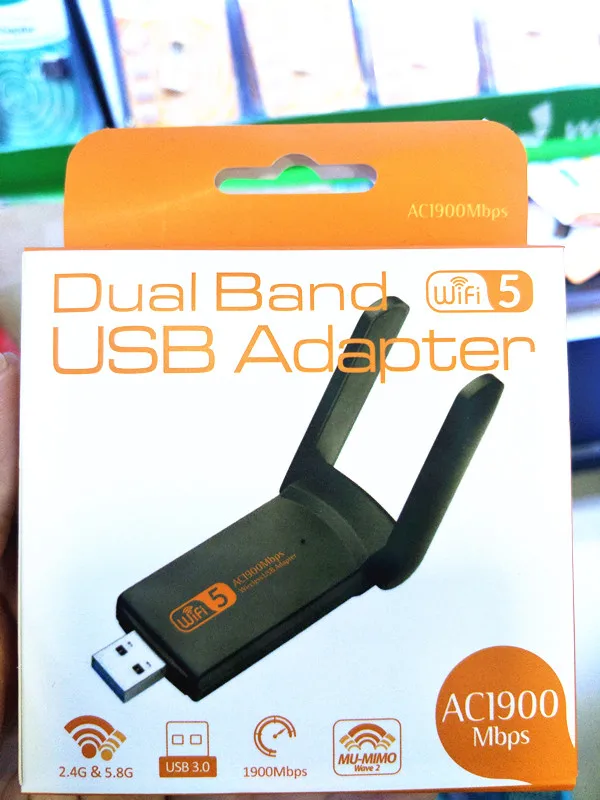 802.11 ac 1900Mbps Doble Banda de 2,4/5 ghz Wi-Fi Adaptador USB AC1900 1