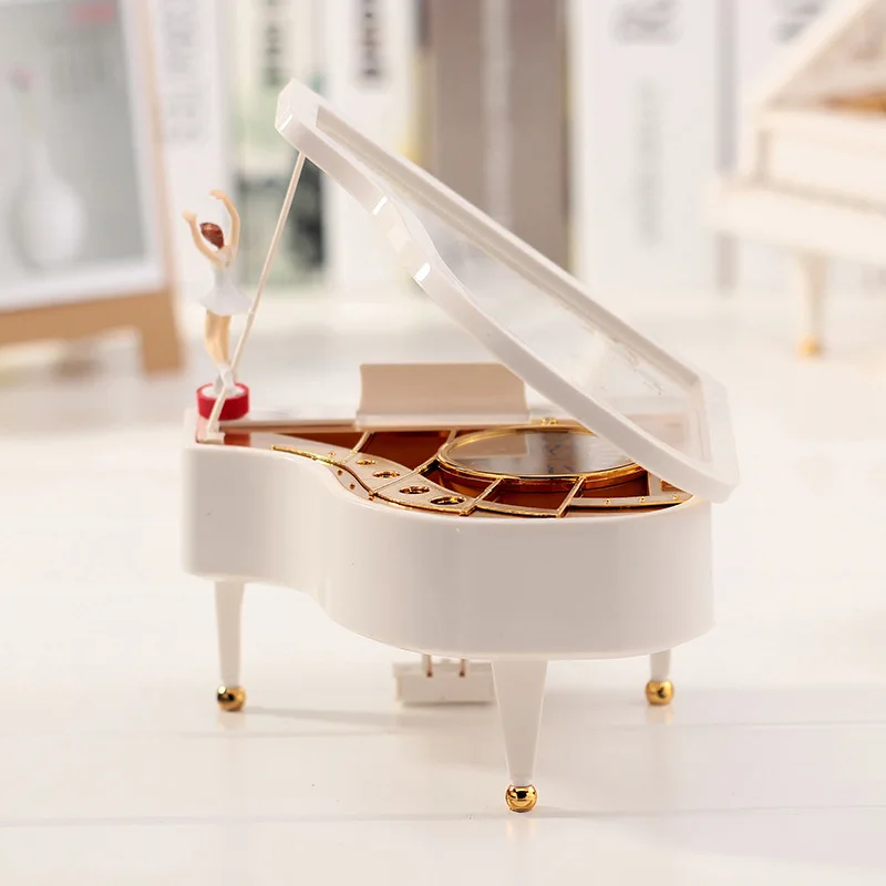 [MGT]Mecanismo de Caja de Música de Piano Clásico Vintage Movimiento Chica Bailarina de Caja de Música de carrossel Modelo de Piano Ración de Niña de las Cajas de Música 1