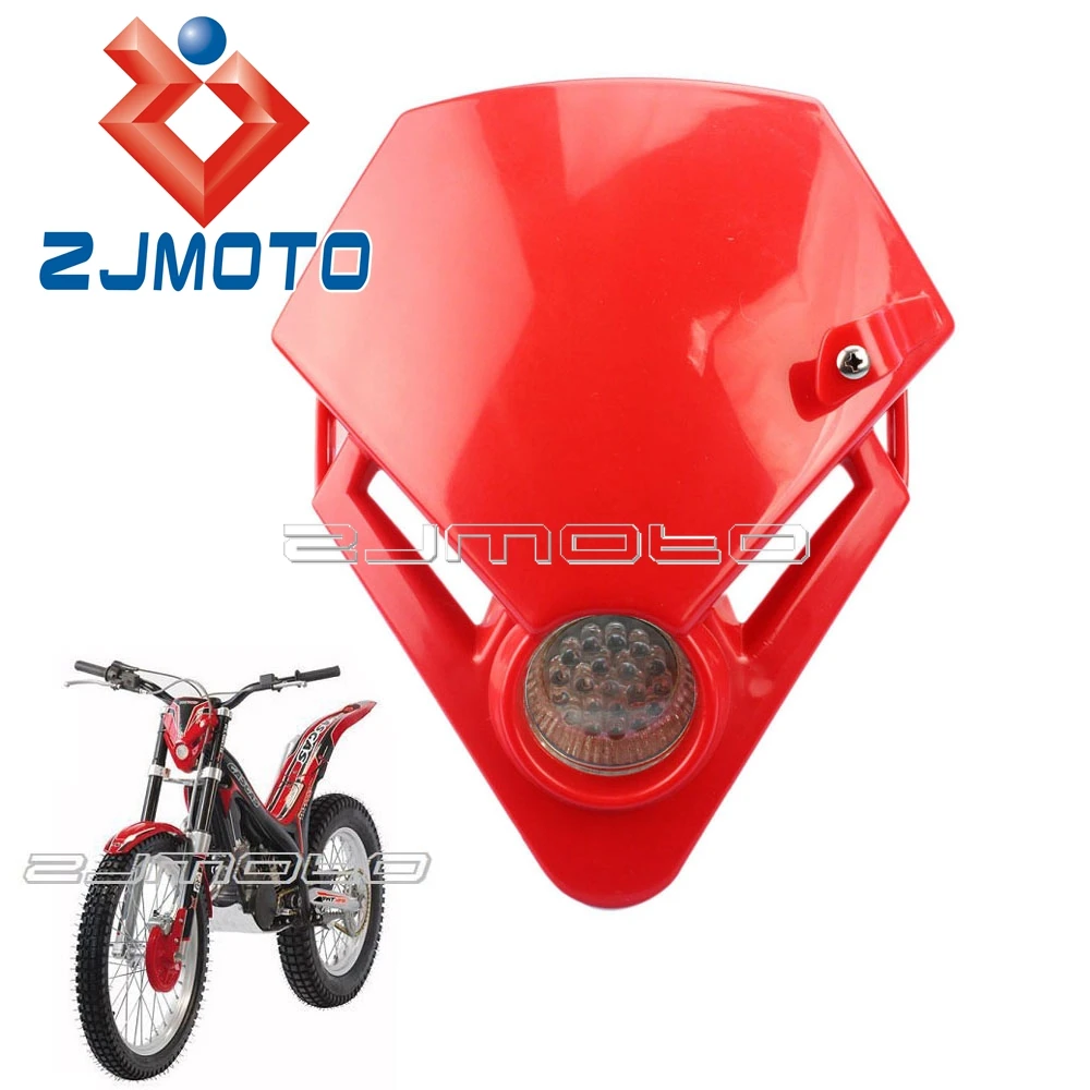 Mini Bici de la Suciedad de la Motocicleta Universal de Visión del LED de los Faros de la carcaza Para GASGAS TXT PRO 280 125 Carreras de motos de Faro Rojo 1