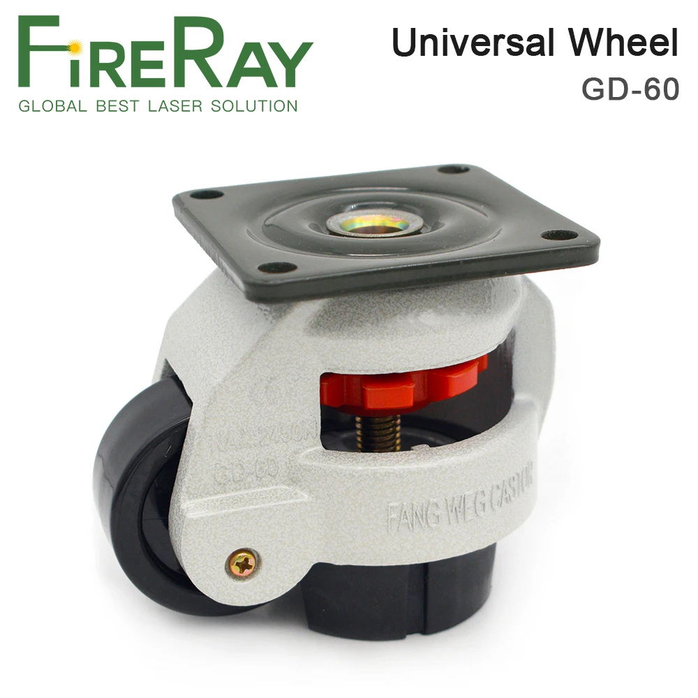 FireRay Rueda Universal GD60 de Fondo Plano y de Tipo Tornillo para el CO2, Láser de Corte y Grabado de la Máquina 1