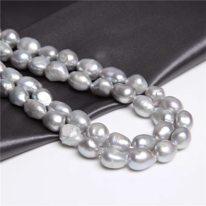 Diseñador Naturales Perlas de agua Dulce Cultivadas Perlas de BRICOLAJE Suelta Perlas de la Joyería de las Mujeres de Lujo de 10-11mm Natural de la Perla Perlas Pulsera de regalos 1