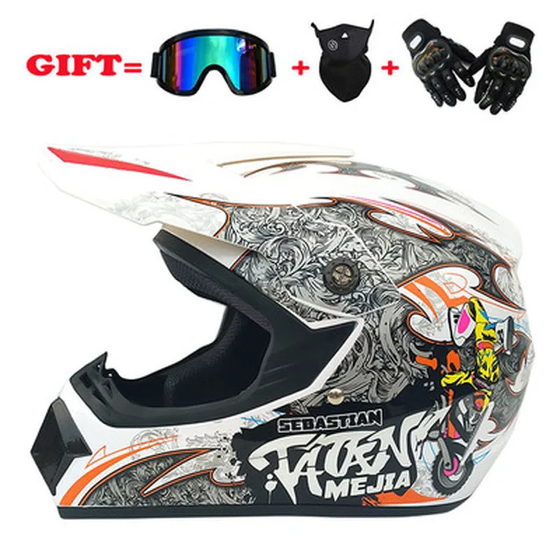 Envío gratis nuevo casco de moto para hombre moto casco de calidad superior capacete de motocross fuera de la carretera de motocross casco casco integral 1