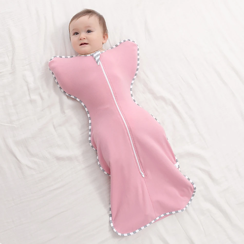 Bebé recién nacido Niña saco de dormir de Bebé de Algodón con Cremallera caliente envuelto Envolver Manta Envoltura Sleepsack de Sueño Infantil de la Bolsa de 0-3 Meses 1