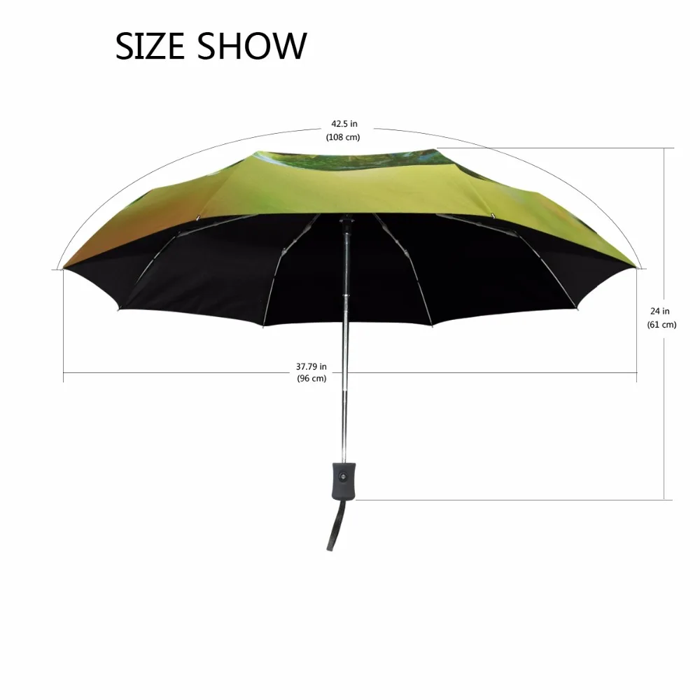 Automático de 3-plegado Paraguas de la Lluvia de las Mujeres de Negro Recubrimiento Anti-uv Rana Divertida Paraguas de la Lluvia de Herramientas de Sol, Sombrilla 1