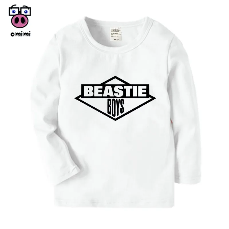 Niños de Manga Larga de Beastie Boys de dibujos animados Impreso Camiseta de Niñas y Niños, Otoño Casual de Invierno Tops Niños Lindos T-Shirt 1