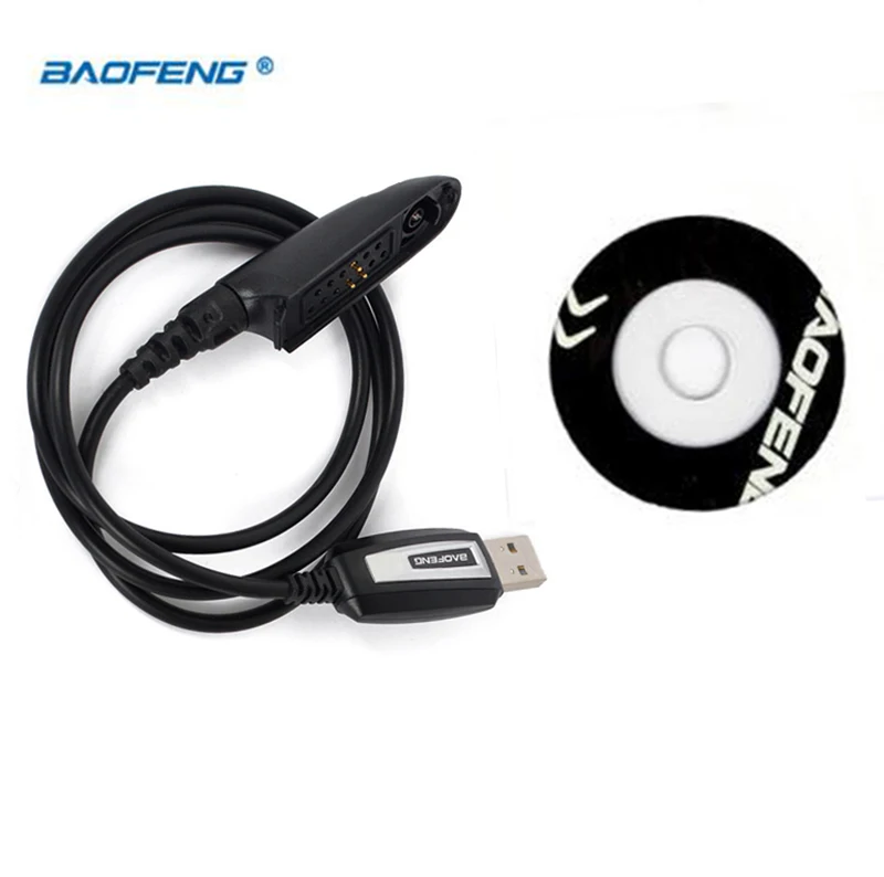 Promoción Original BAOFENG bf-a58 UV-9R Cable de Programación USB con el Controlador de CD impermeable BAOFENG UV-XR UV 9R BF A58 walkie talkie 1